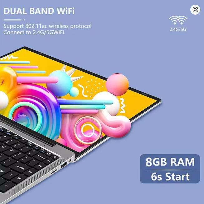 14.1" Windows 11 Pro Laptop  Intel Celeron N4000, 8GB RAM, Up to 1TB SSD | Dual Band WiFi, Bluetoot