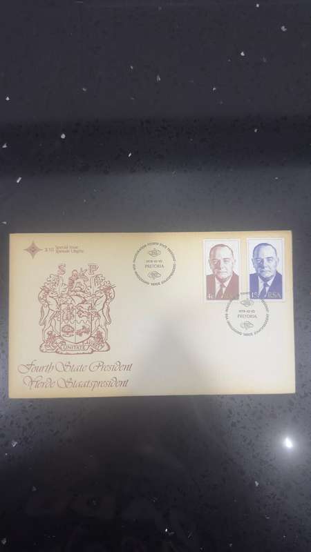 South African 1978 Inauguration of Dr.B.J.Vorster 1st Day Cover SG 449-450