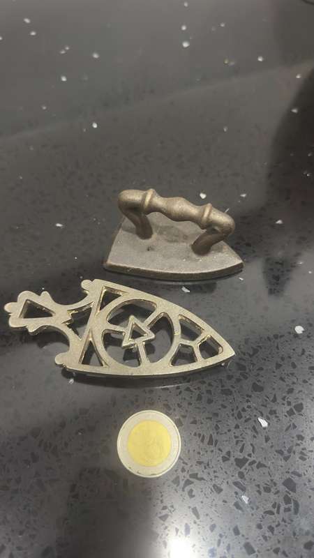 Vintage Miniature Iron & Stand