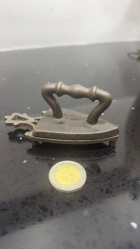 Vintage Miniature Iron & Stand