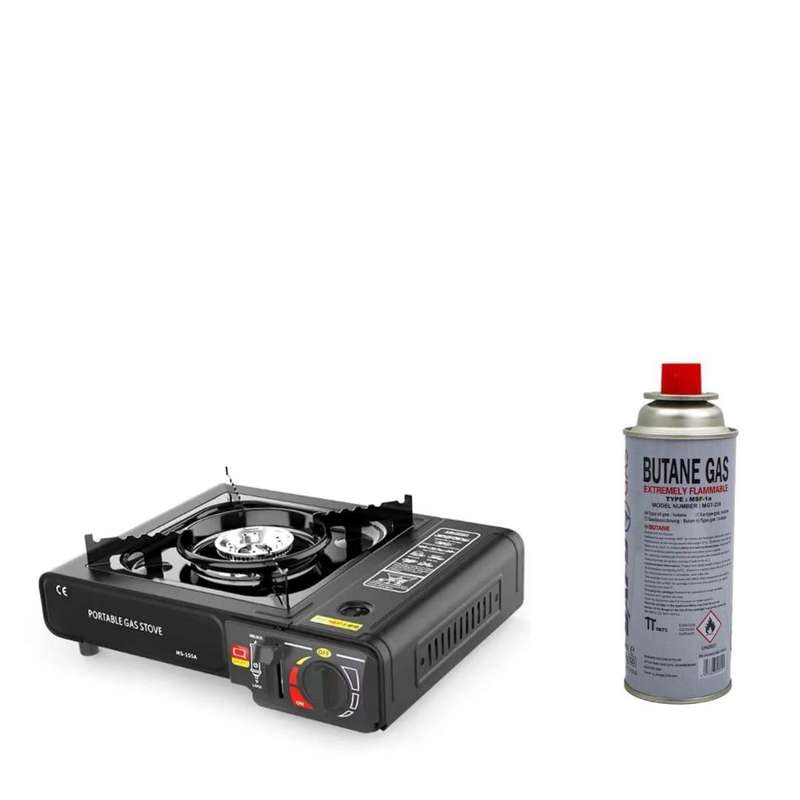 Combo Portable Gas Stove + Butane Gas