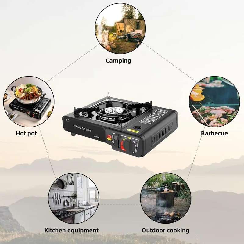 Combo Portable Gas Stove + Butane Gas