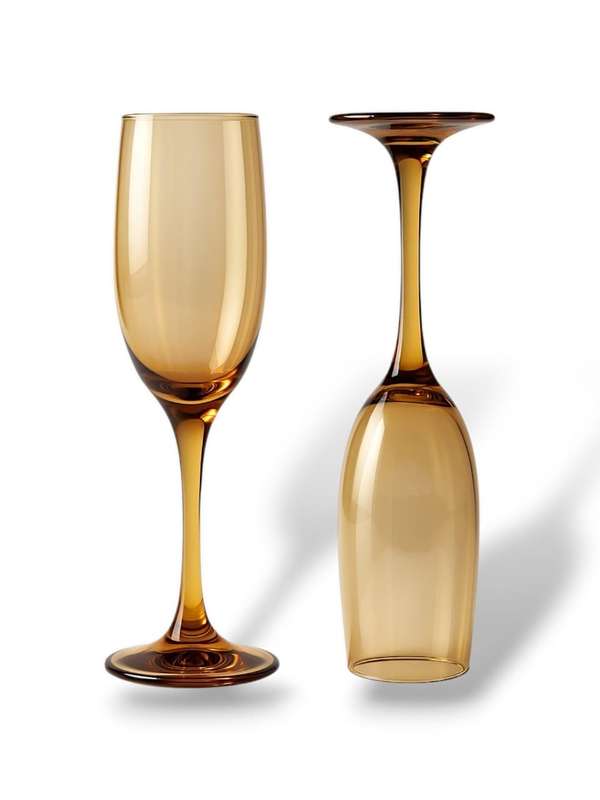 Elegant Gold Champagne Glass (Set Of 6)