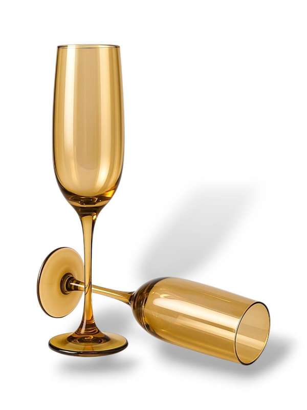Elegant Gold Champagne Glass (Set Of 6)