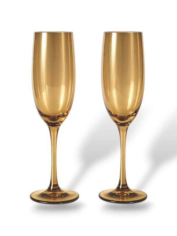 Elegant Gold Champagne Glass (Set Of 6)