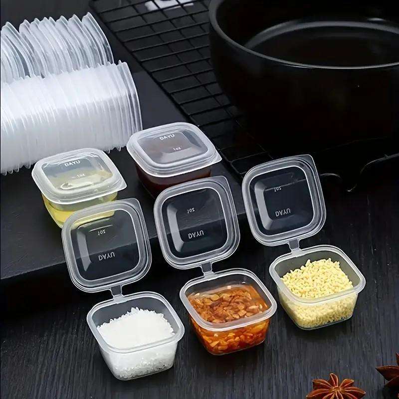 Hinged Sauce Tubs 80ml ( 50 Pack )