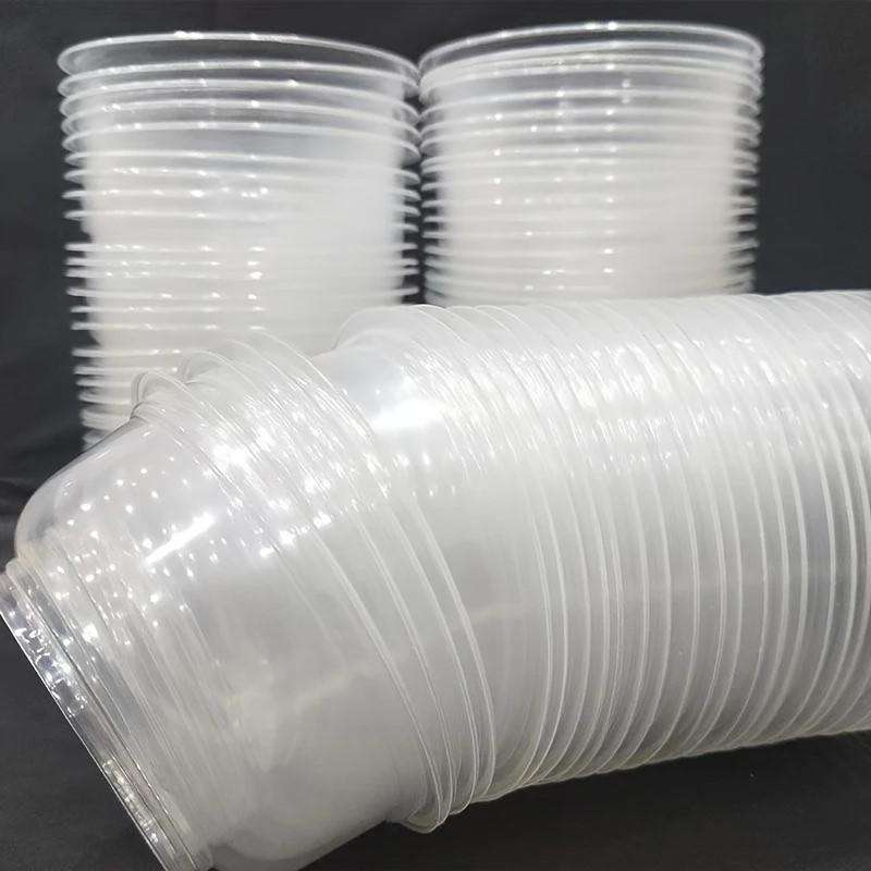 20 Pack Plastic Bowls & Lids 1000ml - Microwave Safe / Freezer Safe / Dishwasher Safe