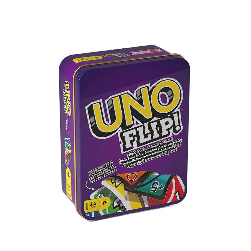 Collectible Tin Box Uno Flip - Purple