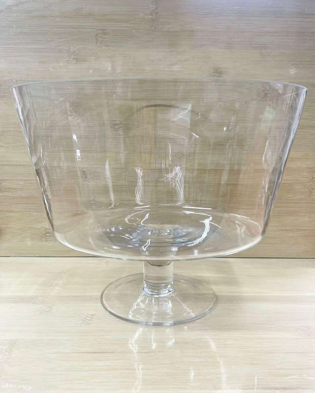 JUNIOR TRANDING /NEW GLASS TRIFLE BOWL