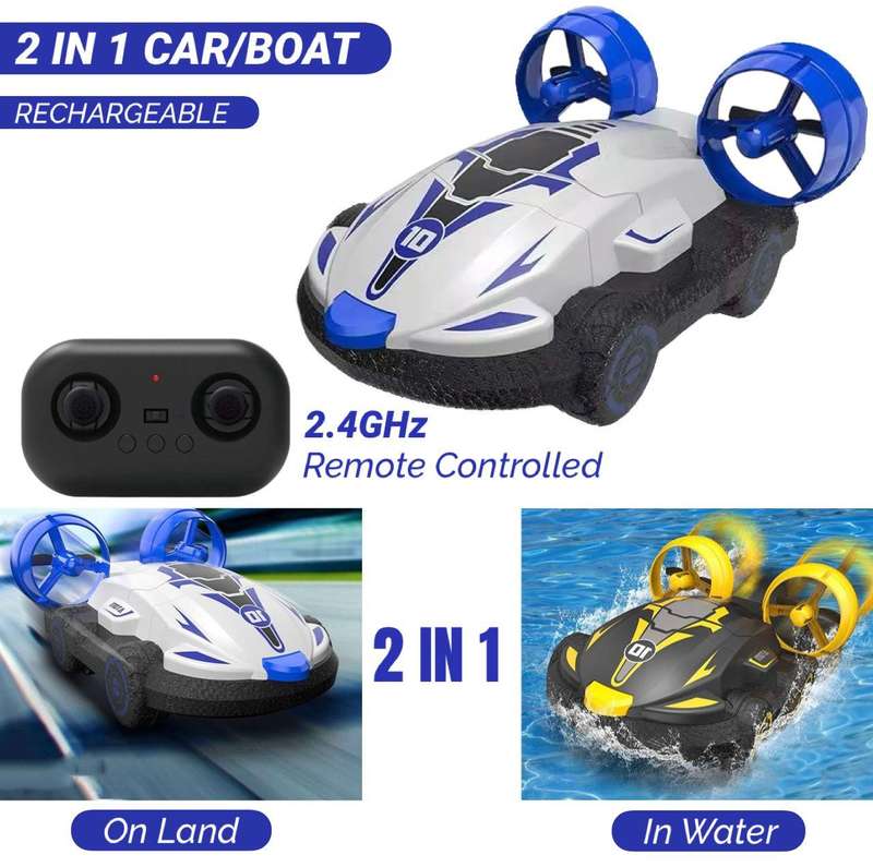JUNIOR TRANDING / NEW 2 IN 1 CAR/BOAT  REMOTE CONTROLLED