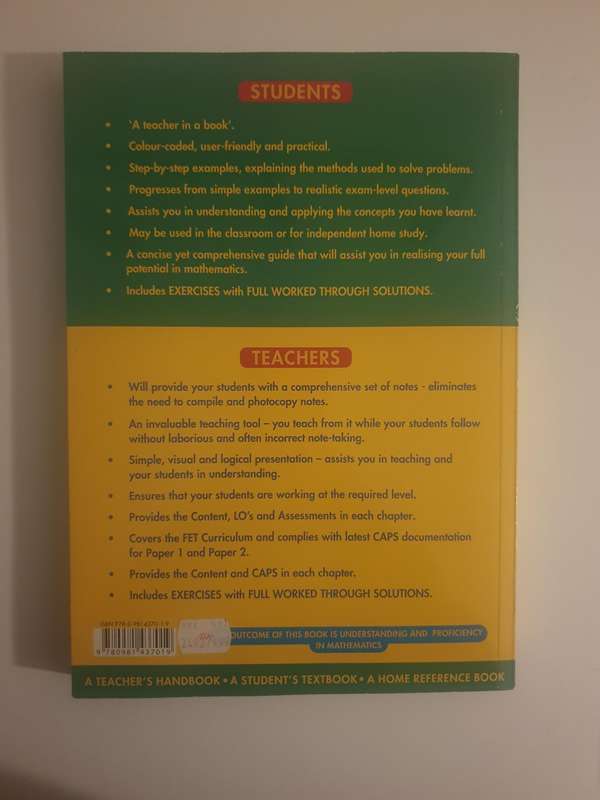 . Maths Handbook and Study Guide Grade 11