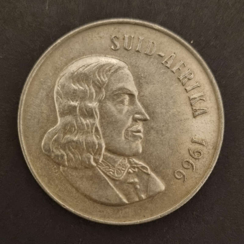  1966 Suid-Afrika 1 Rand Afrikaans Coin  Hot Deal  Starting Bid R1 