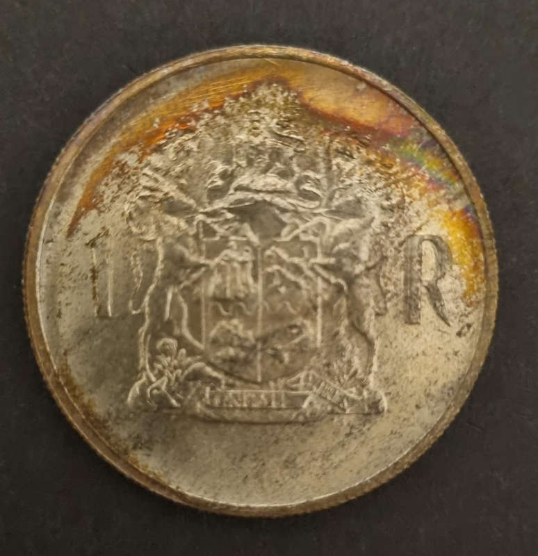 1969 Dr. Theophilus Ebenhaezer Dönges  South Africa 1 Rand  Uncirculated Proof Coin