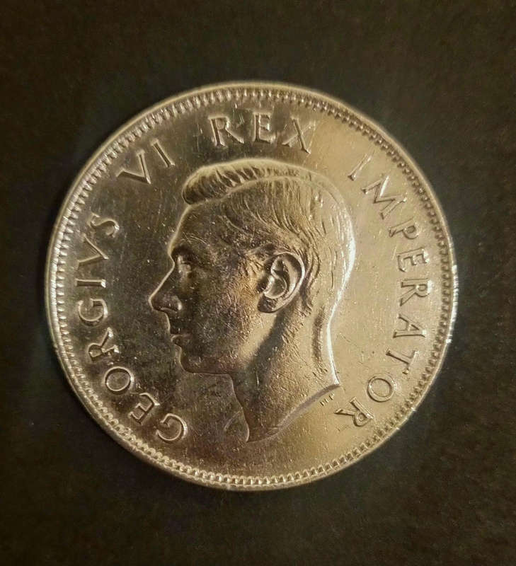 Rare 1940 South Africa 2½ Shillings  King George VI  Beautiful Shiny Mint Condition