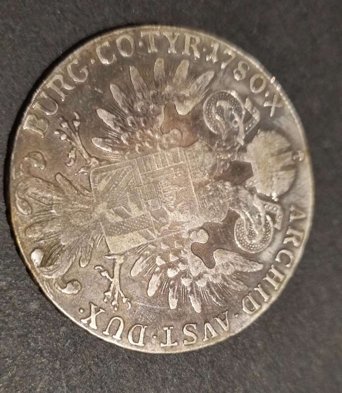 1780 Maria Theresa Thaler  Silver Coin (Restrike, S.F.)