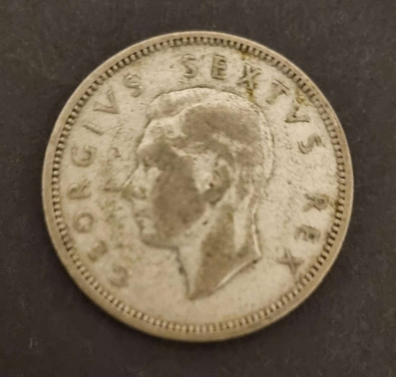  Hot Deal! 1951 South Africa 1 Shilling  King George VI  Silver Coin 