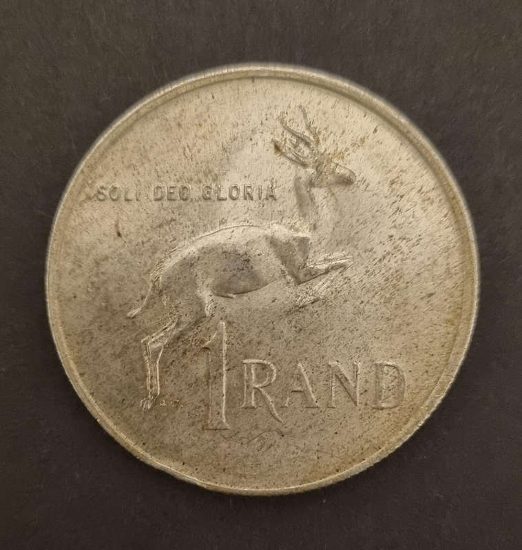  1967 Suid-Afrika 1 Rand Afrikaans Coin  Hot Deal  Starting Bid R1 