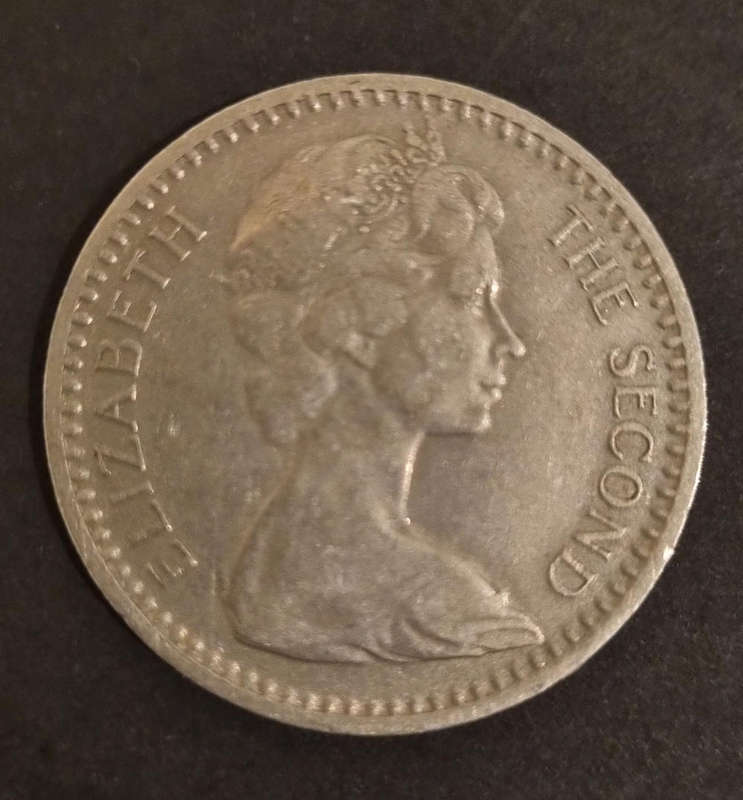  Rare 1964 Rhodesia 25 Cents Coin  Queen Elizabeth II  Beautiful Condition 