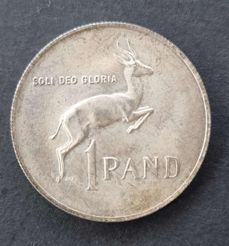 1967 Afrikaans R1 Coin