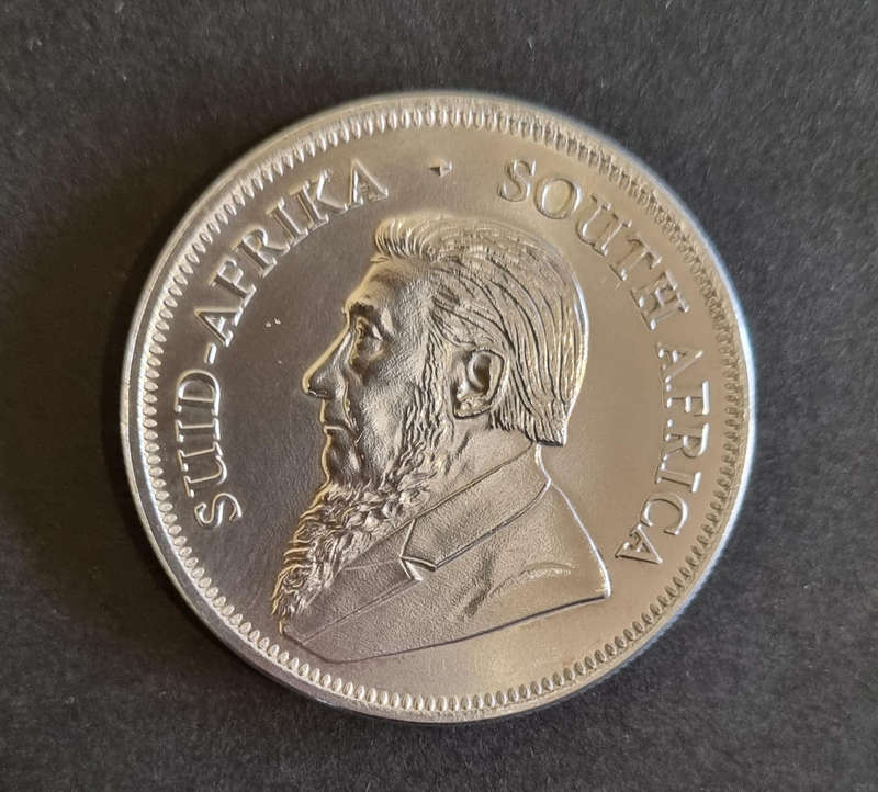 2021 South African 1oz Silver Krugerrand  Fine Silver