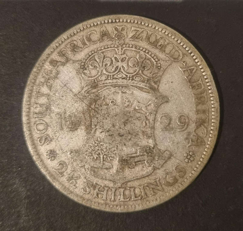 1929 2½ Shilling Coin