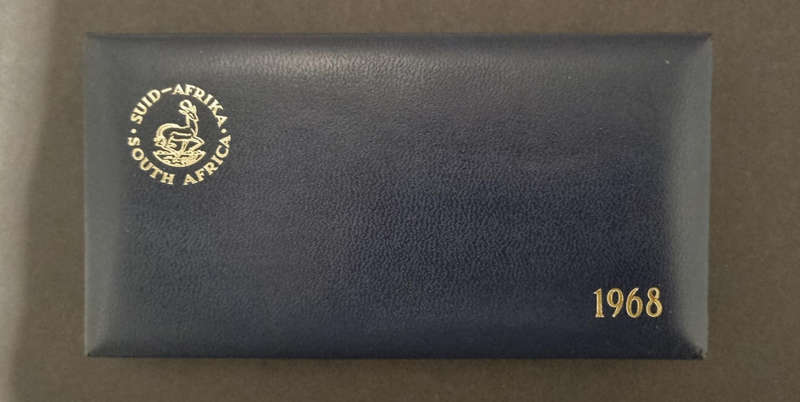  Rare 1968 South Africa Proof Coin Set in Original Case  Collectors Item!