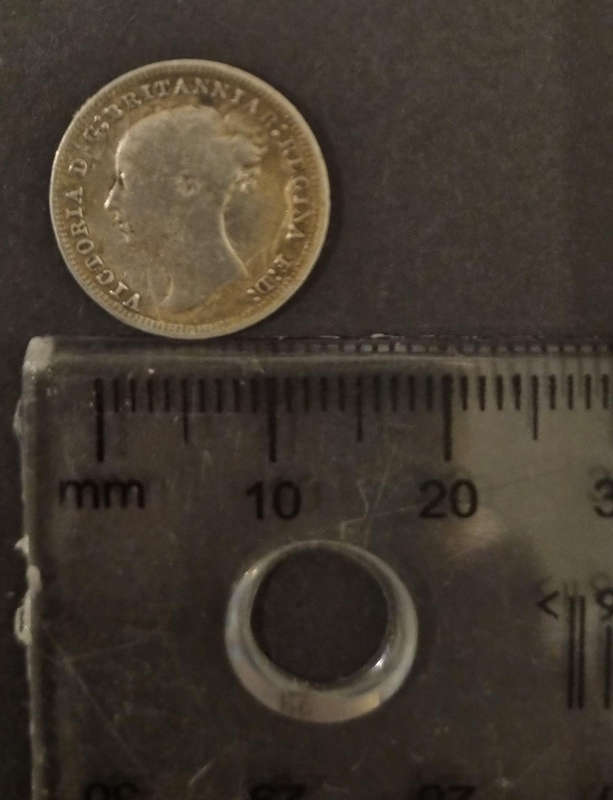 1878 Great Britain Silver Threepence  Queen Victoria Coin