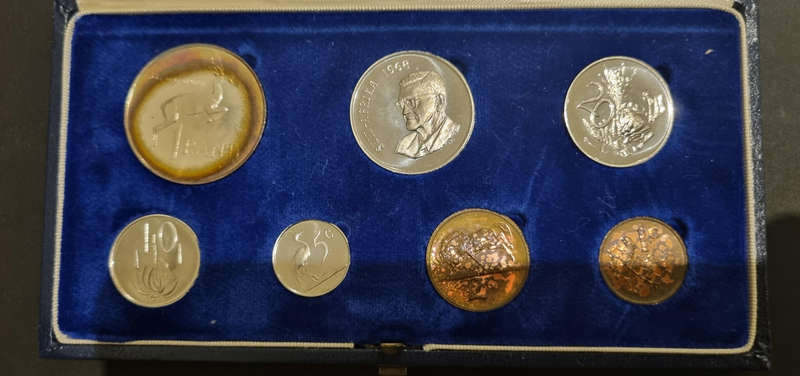 1968 South African short proof set