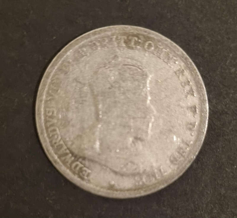 1910 South Africa 1 Shilling Silver Coin  Very Rare  Extremely Worn