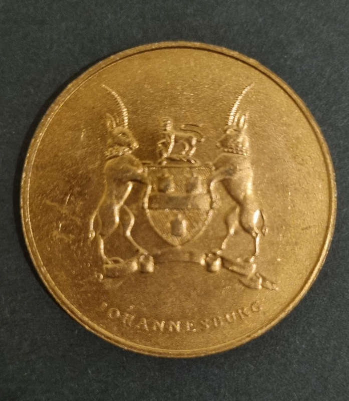 Johannesburg 5 Shilling Commemorative Coin  Republic of South Africa  Collectible