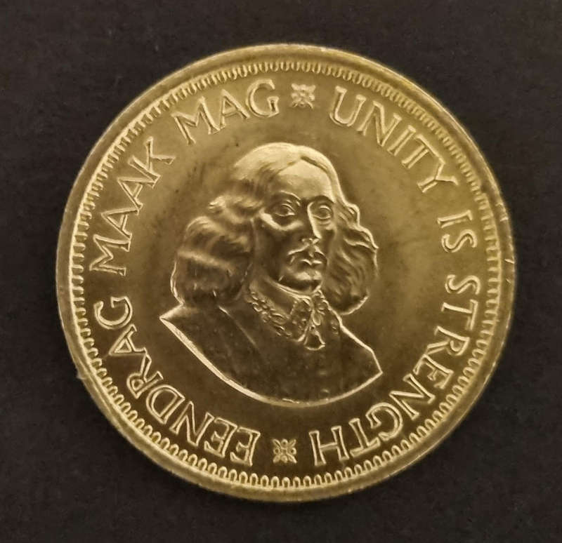 Shiny Gold Colored 1961 ½ Cent Coin