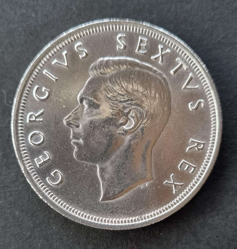 1949 5 Shilling Coin - Shiny Mint Condition