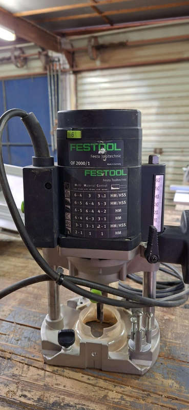 Festool Router, table and angle stop for sale