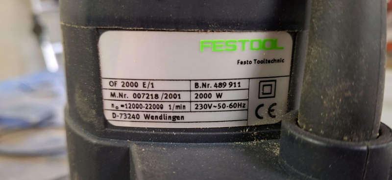 Festool Router, table and angle stop for sale