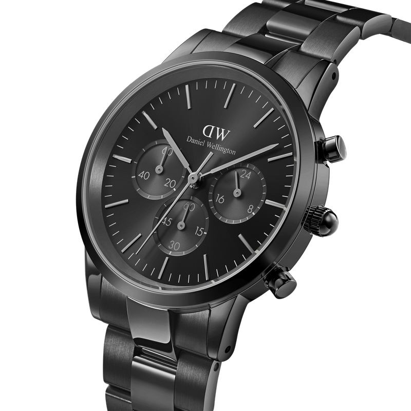 Daniel Wellington 42mm- Iconic Chronograph Link Onyx B watch