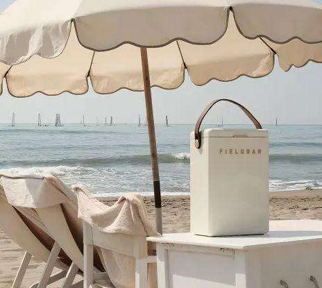 FIELDBAR: Drinks Cooler Box, 10L Safari White Colour