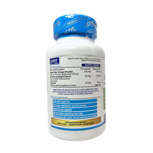 CNT Apple Cider Advanced with Garcinia Cambogia Extract  Weight Loss & Metabolism Support  60 Caps