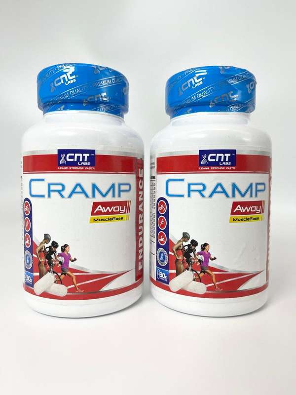 Cramp Away Capsules Duo Pack  2 x CNT Labs Muscle Cramps Relief  60 Capsules Total  Electrolyte +