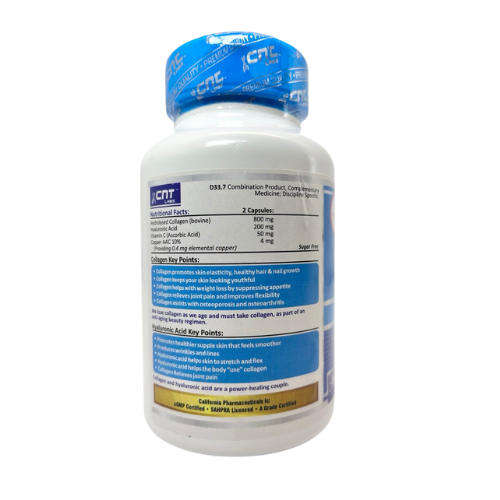 CNT Collagen with Hyaluronic Acid  60 Capsules | Promotes Skin Elasticity, Healthy Hair & Nails