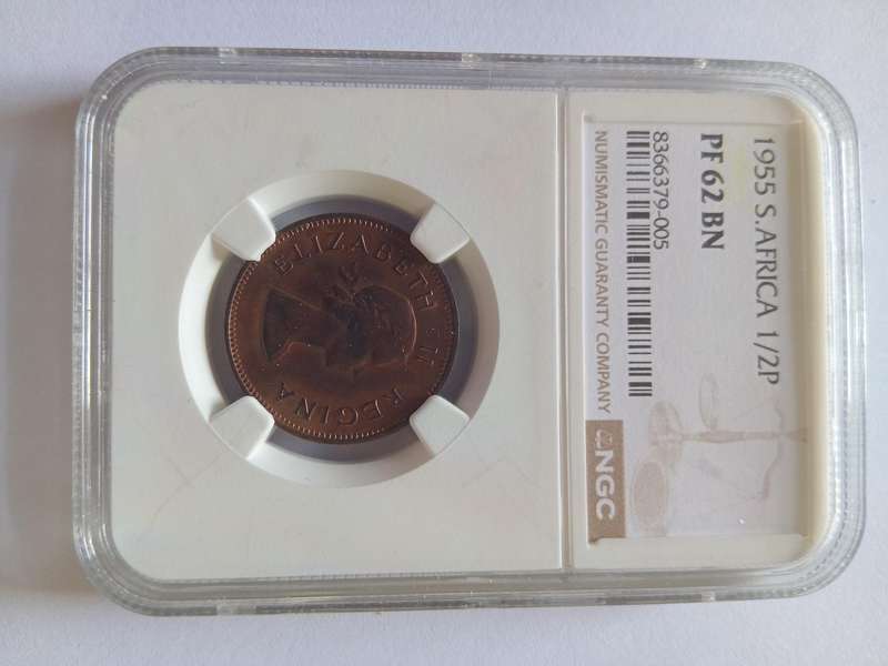 Half penny 1955 proof