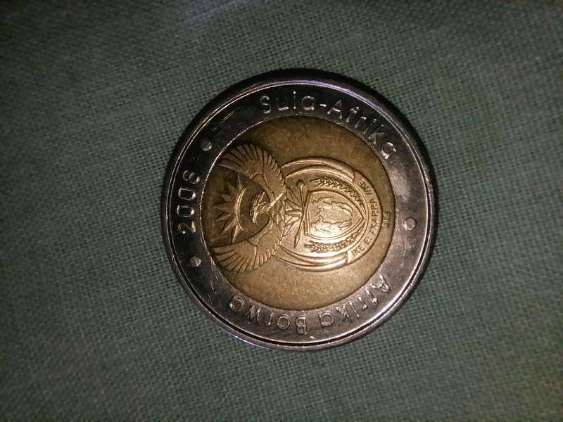 2008 President Nelson R. Mandela 5 Rand Coin