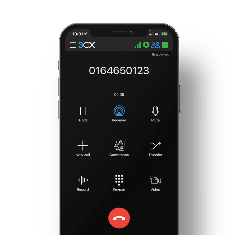 VIAB On The Go Solo + Softphone, VoIP Business Solution with Mobile App, 300 Monthly Minutes