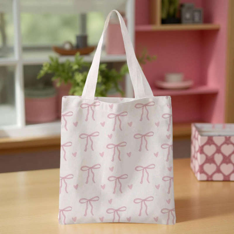 Bows & Hearts Tote Bag