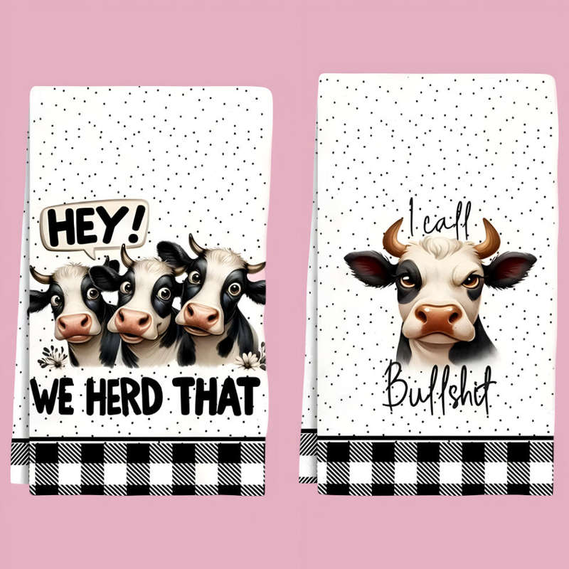 Funny Cow Kitchen Towel Set