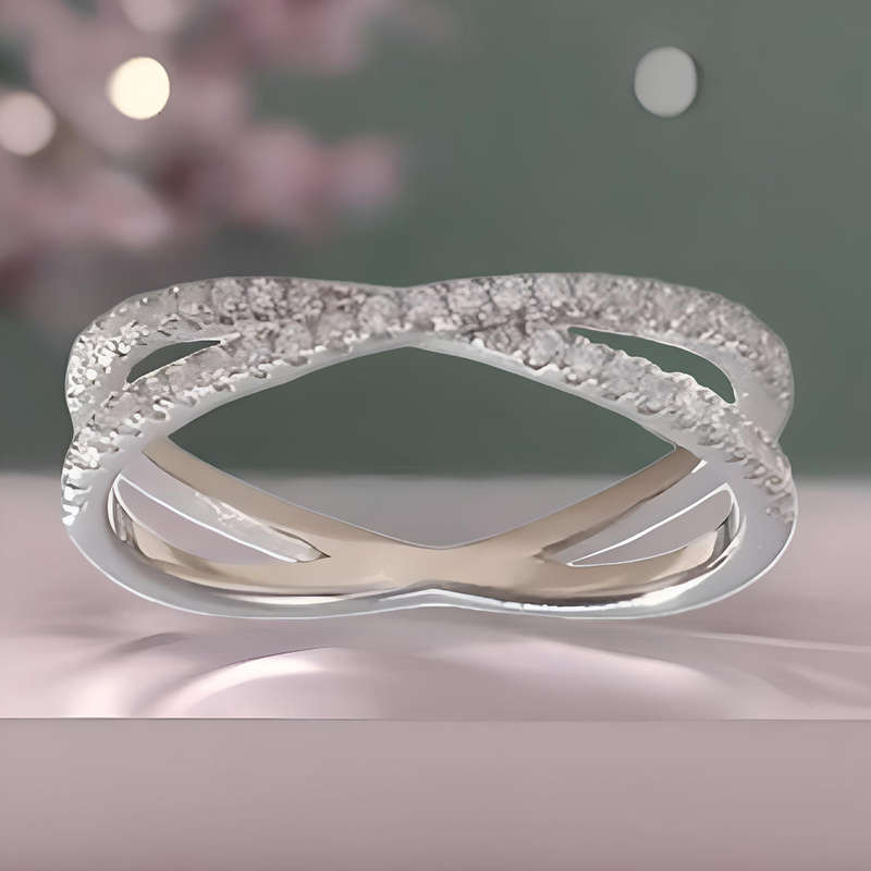 Infinity Sterling Silver Ring Size 7