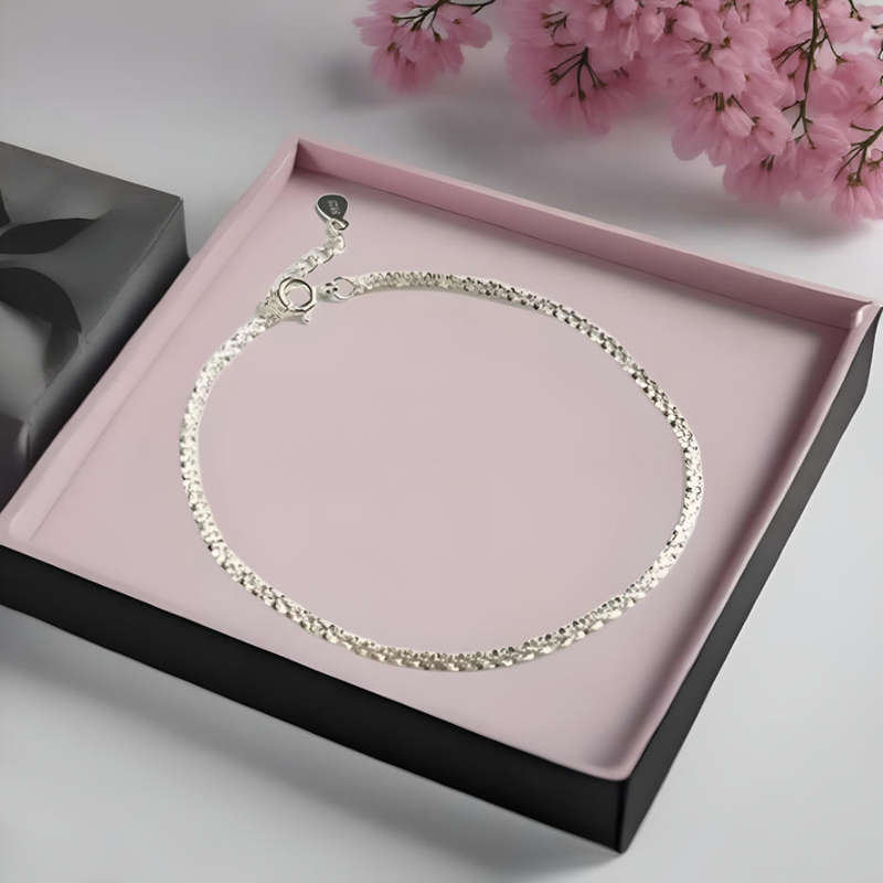 Sparkly Sterling Silver Bracelet