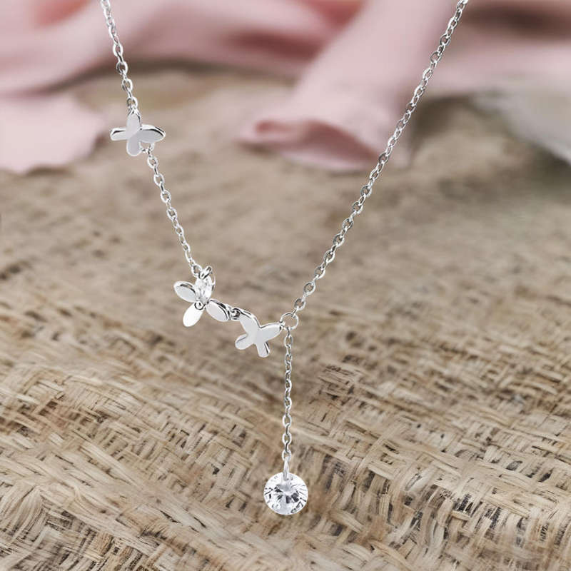 Butterfly Sterling Silver Anklet