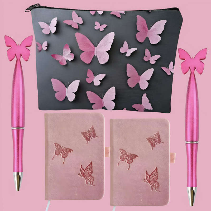 Butterfly Pocket Notebook & Pen Gift Set