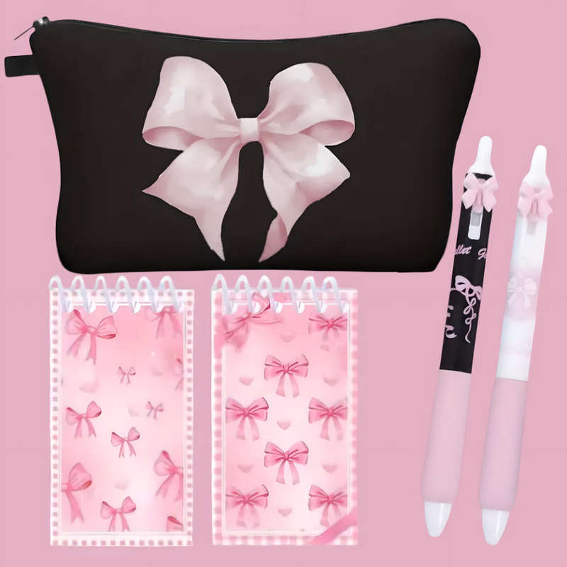 Bow Pocket Notebook & Pen Gift Set