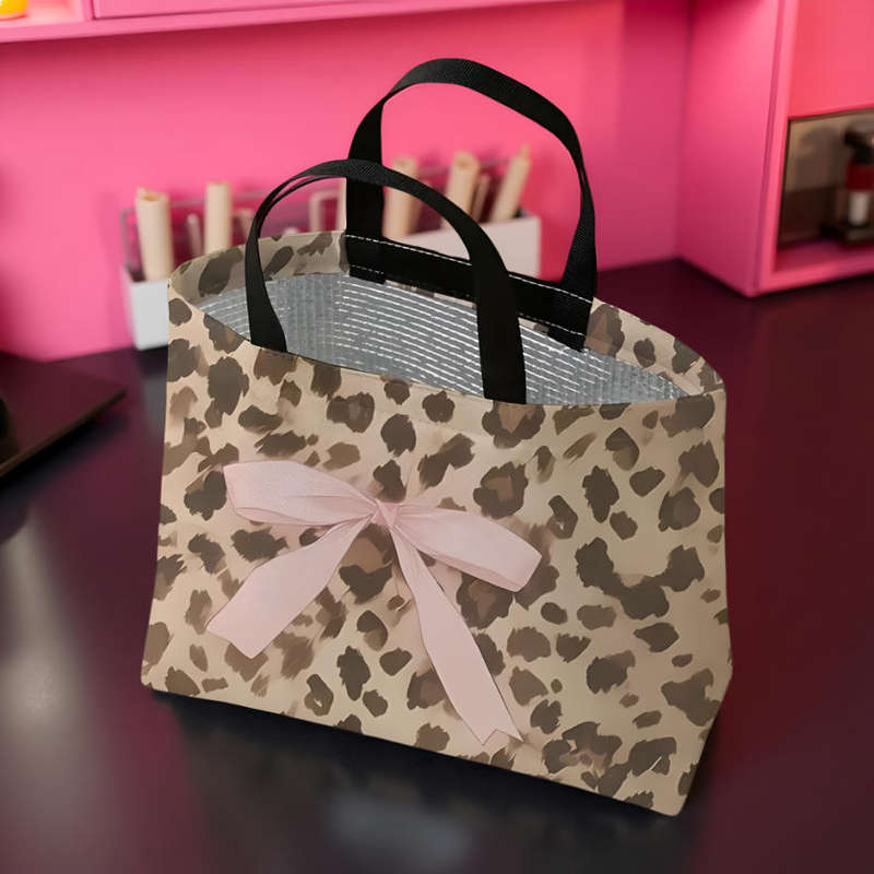 Leopard Print Lunch Bag
